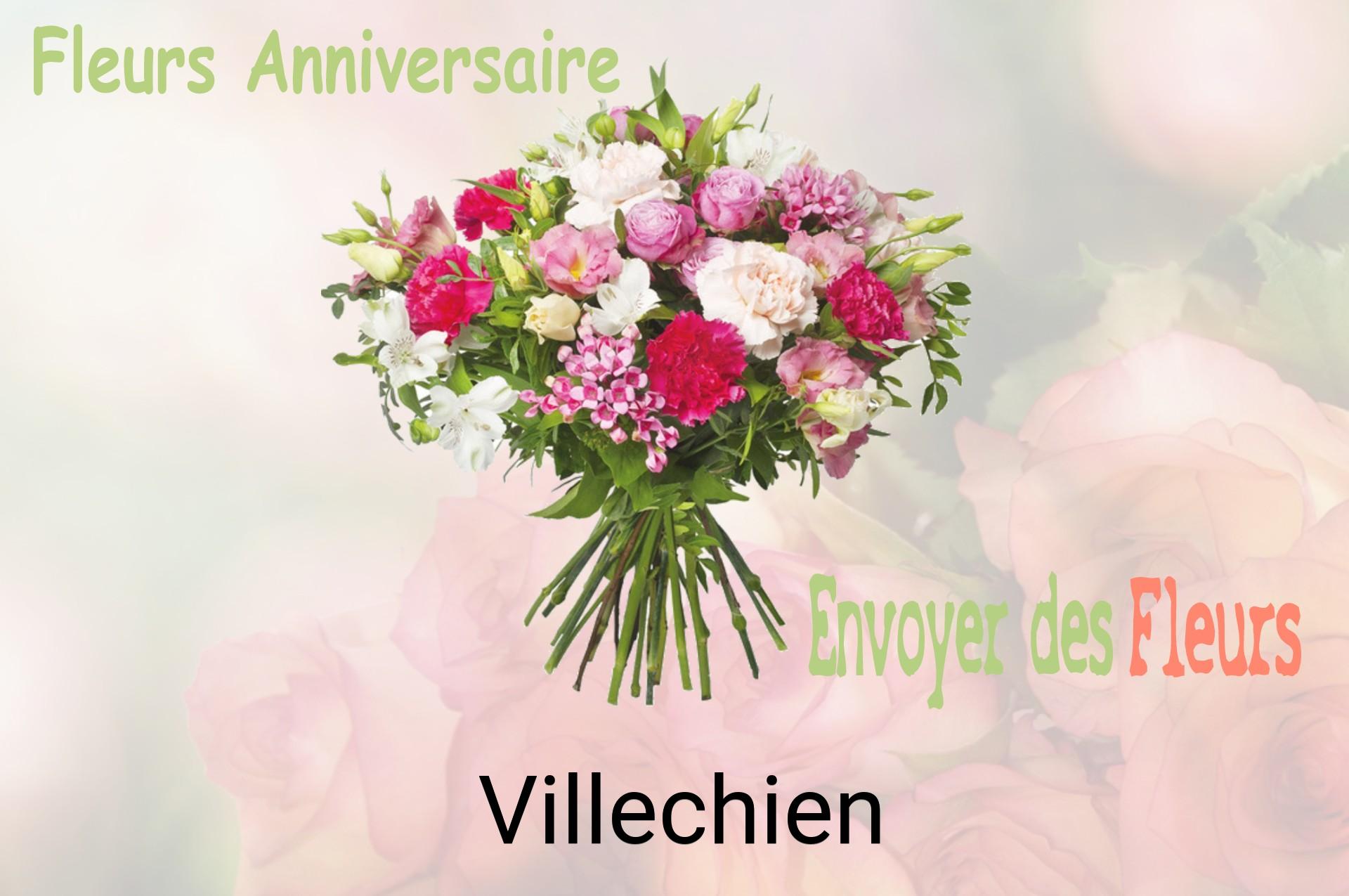 Bouquet de fleurs d’anniversaire livré à Villechien