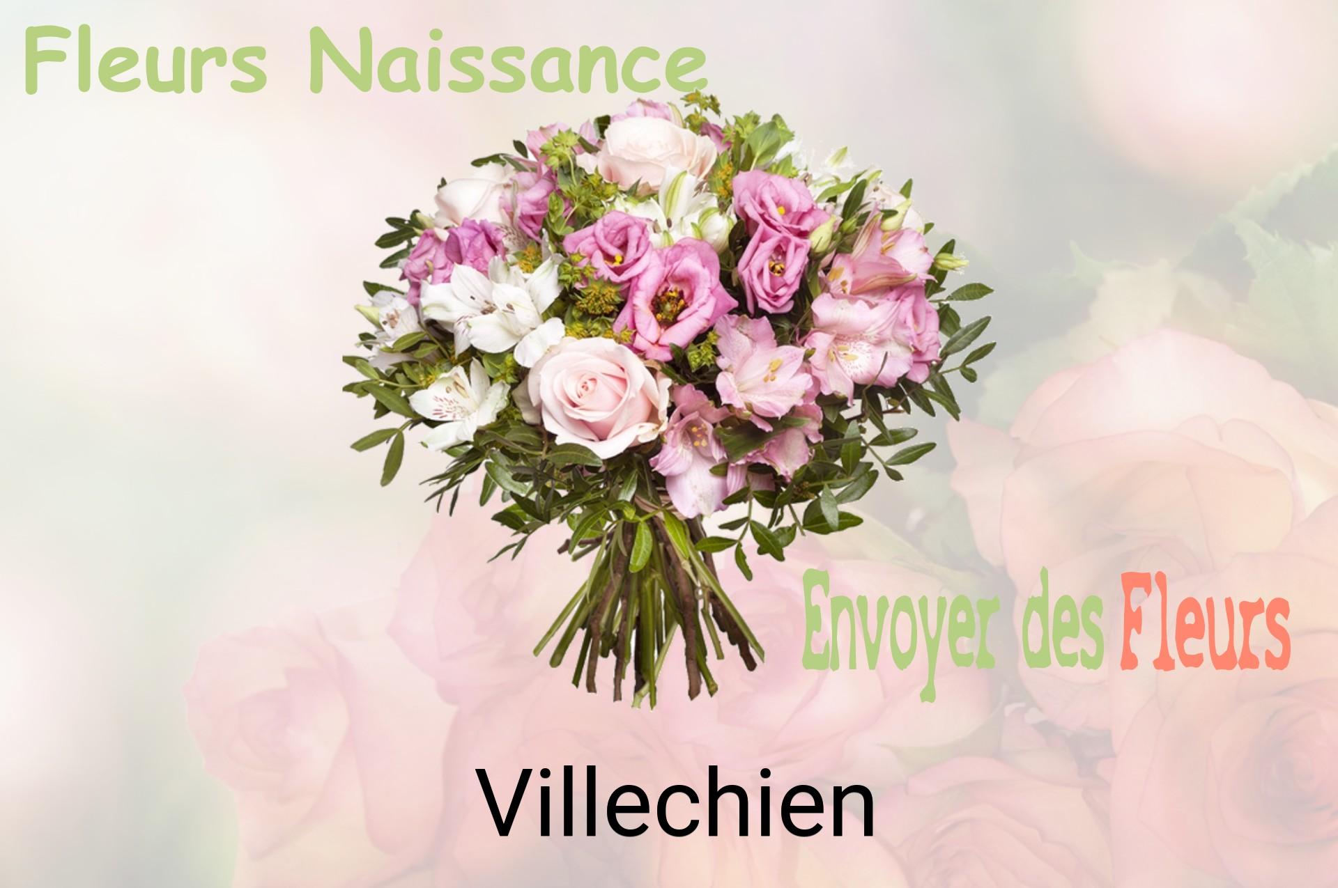 Bouquet de fleurs de naissance livré à Villechien